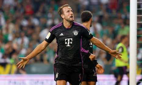 Harry Kane marca su primer gol en la Bundesliga